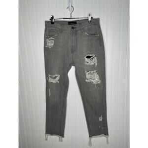 Women's Flying Monkey Gray Distressed Jeans Size 27